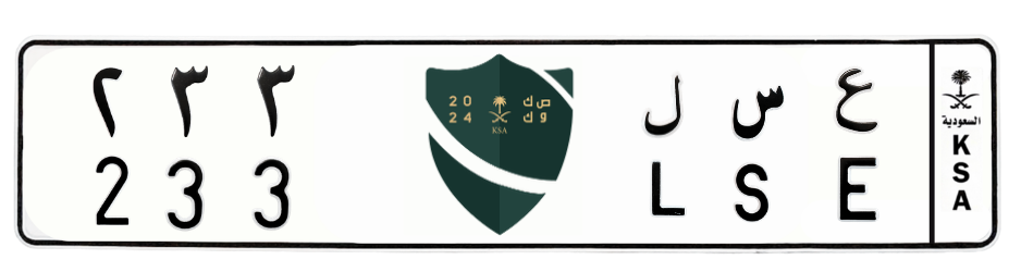 لوحة ع س ل 233